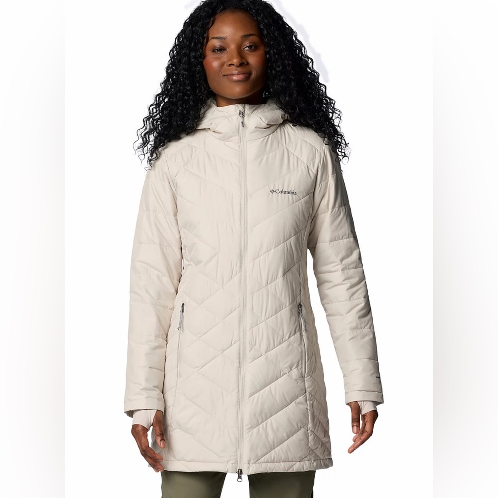 Columbia Heavenly long hooded jacket small NWT